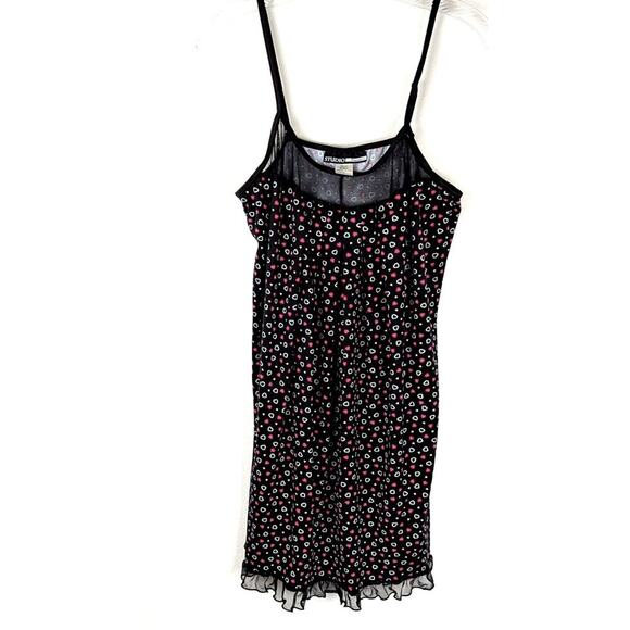 Studio Donatella long cami or Nighty szL Poly /Spandex nylon mesh adjustableEUC. - Picture 1 of 8